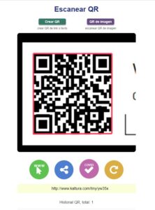 Normal QR code is in black over white background. 